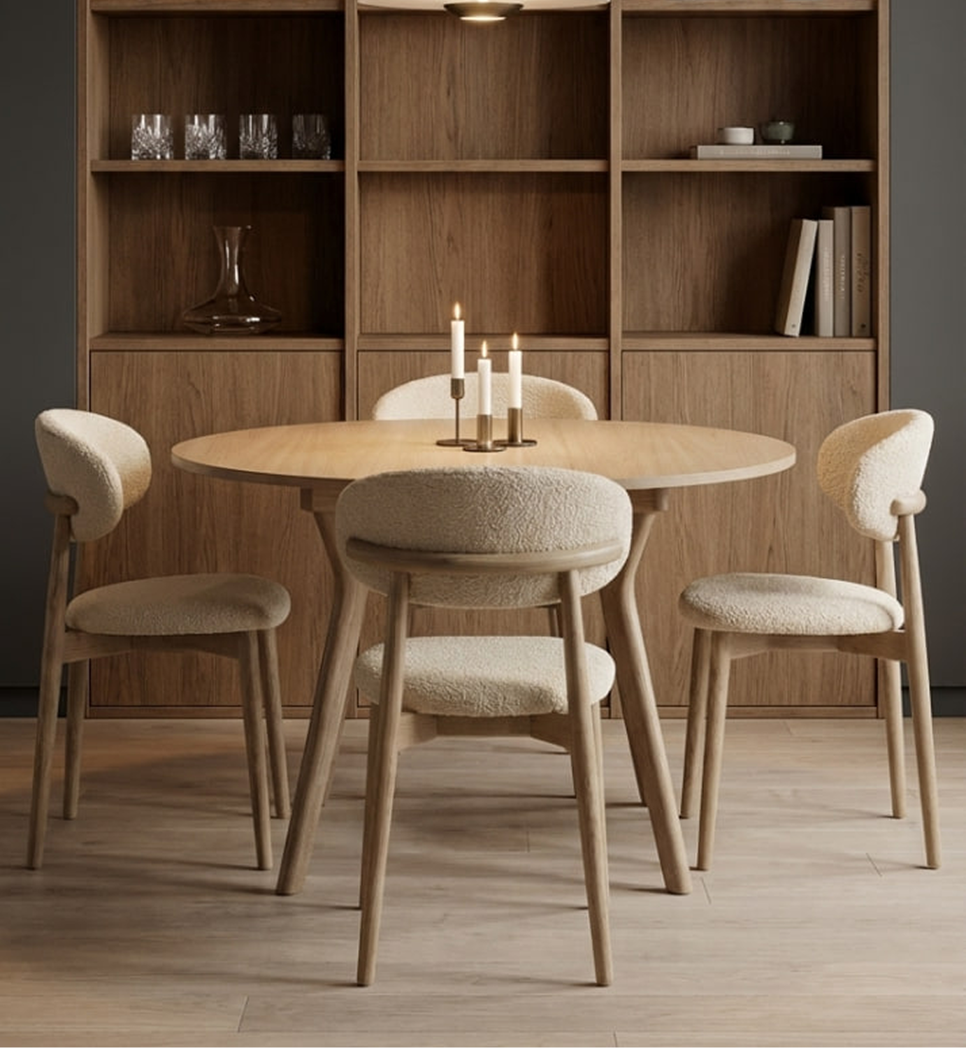 Стул обеденный Олаф, натуральный дуб