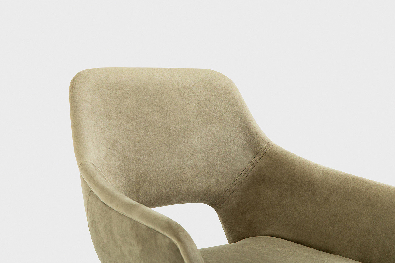 Кресло поворотное Боско, натуральный дуб