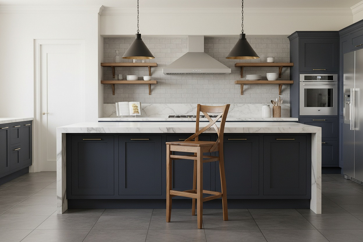 Стул барный Соло-Б с жестким сиденьем, натуральный дуб