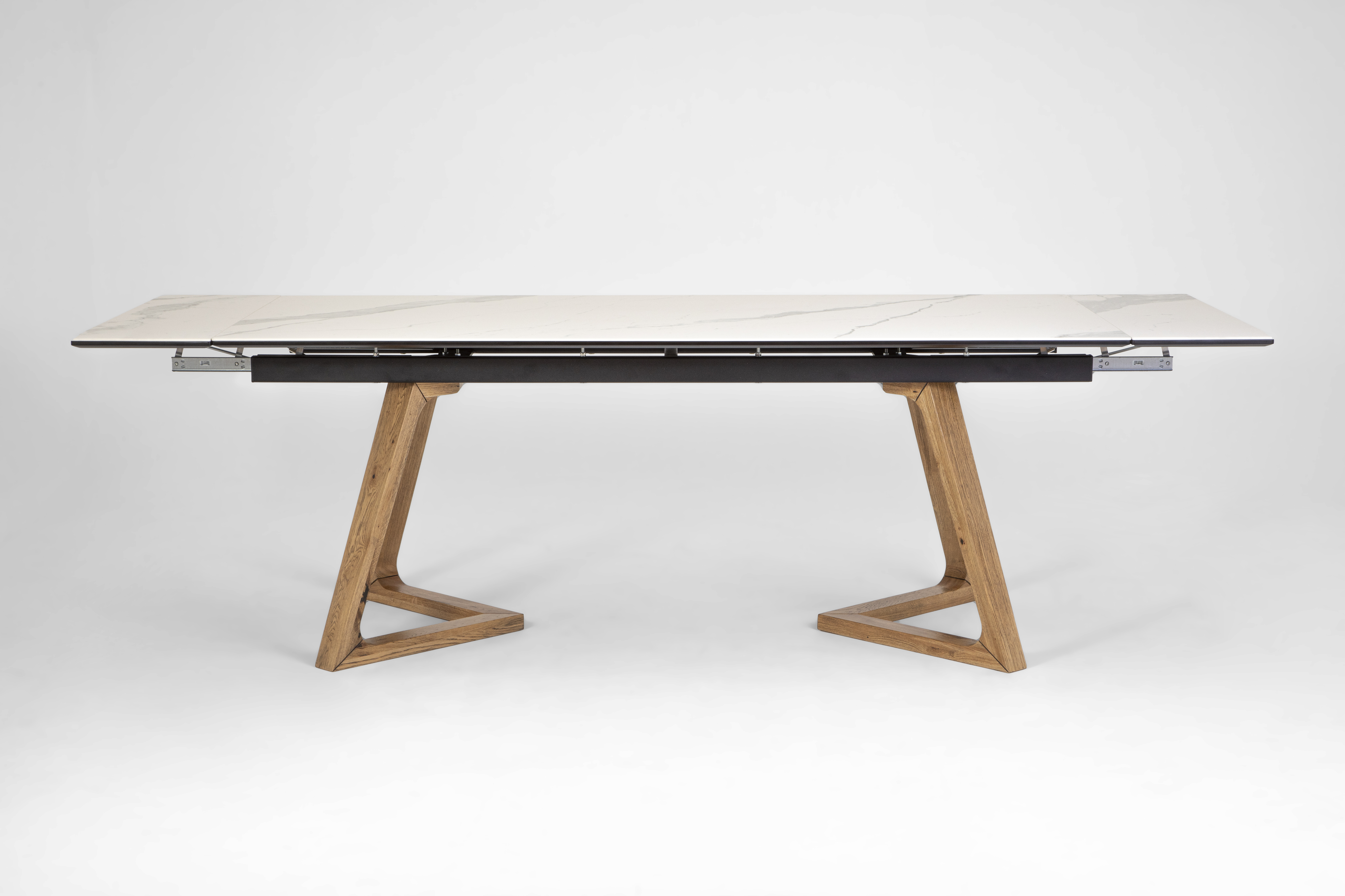 Стол обеденный раздвижной Стелс, 200(230/260)*95см, дуб, керамика, металл