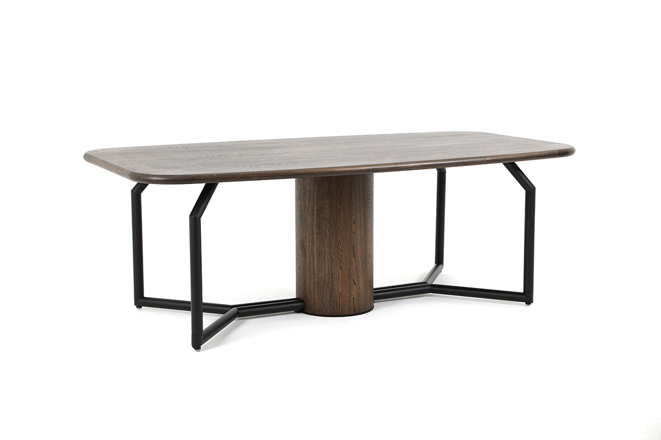 Стол обеденный Тейлор-М, 220*115см, дуб, металл