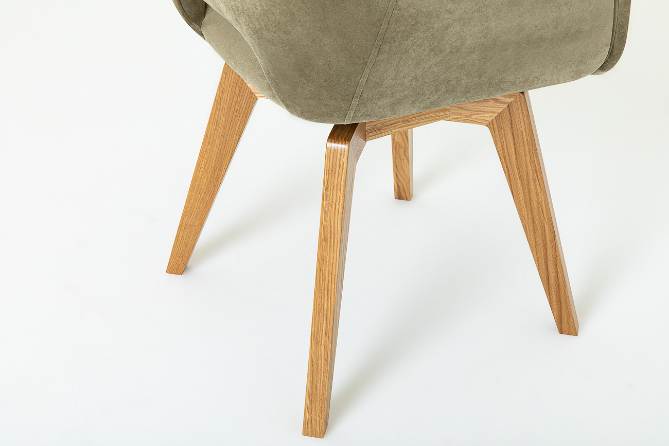 Кресло поворотное Боско, натуральный дуб