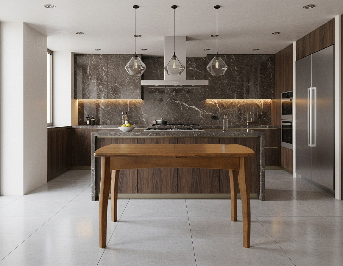 Стол обеденный раздвижной Рейн, 115(165)*75см, дуб