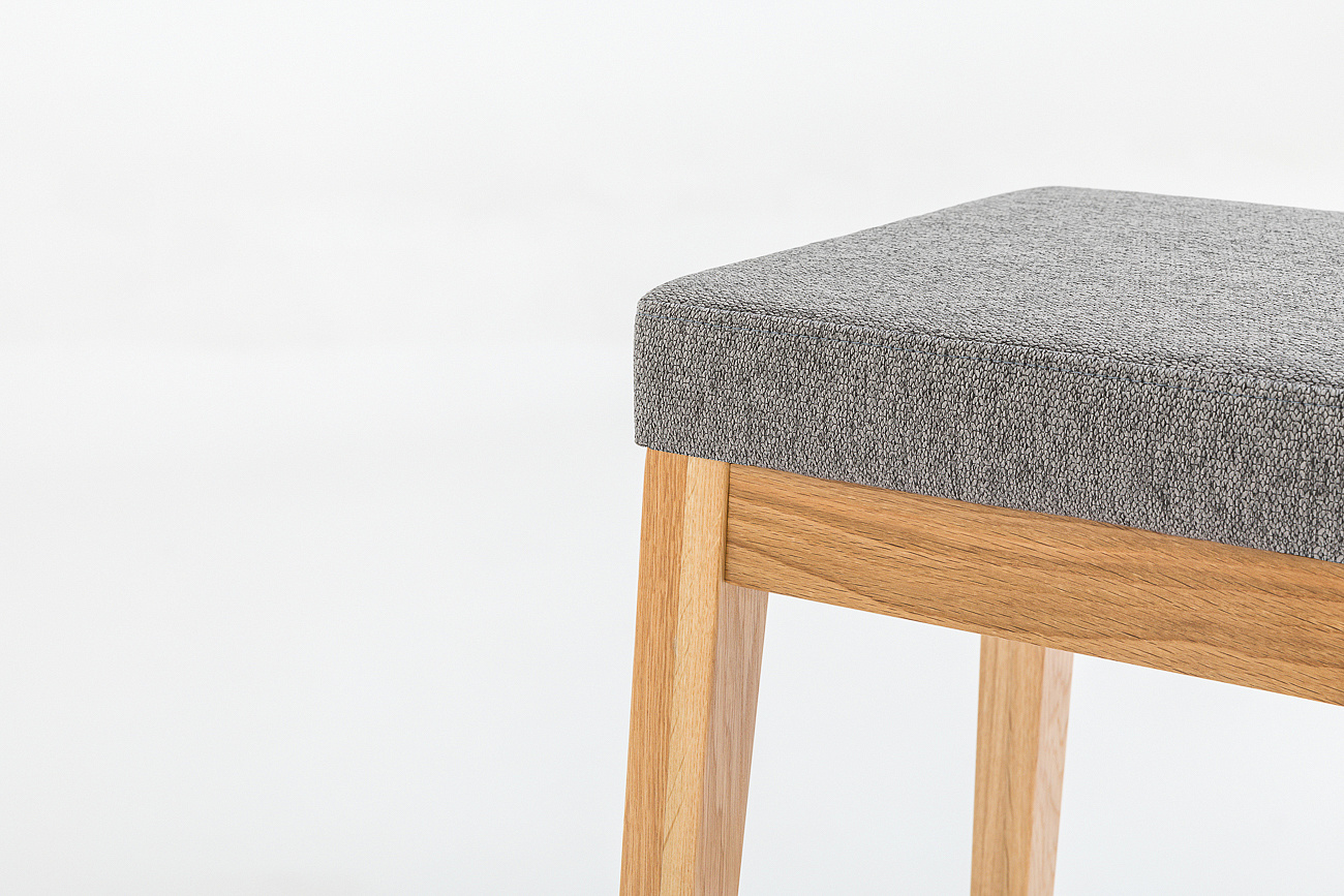 Табурет полубарный Крафт-ПБ, натуральный дуб