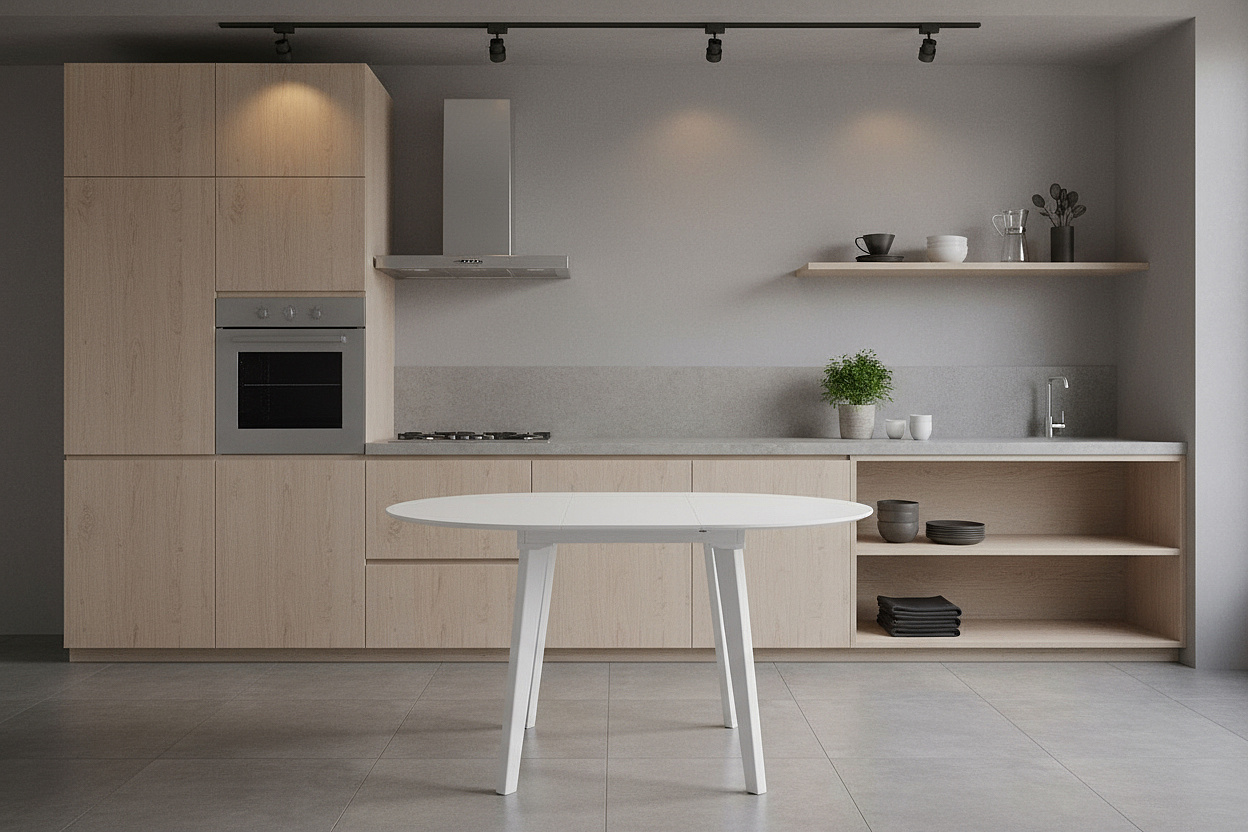 Стол обеденный раздвижной Крит-М, 95(130)*95см, бук