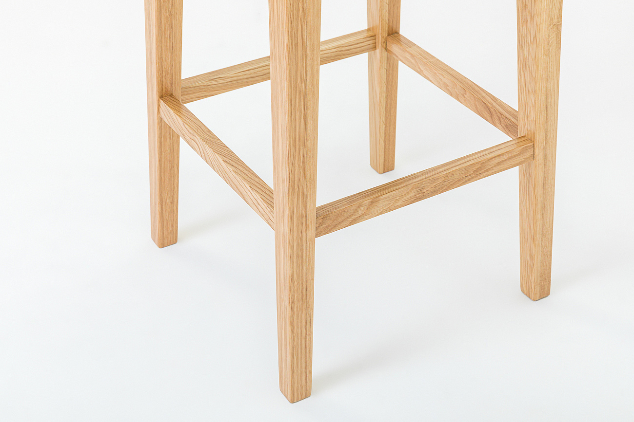 Табурет полубарный Крафт-ПБ, натуральный дуб