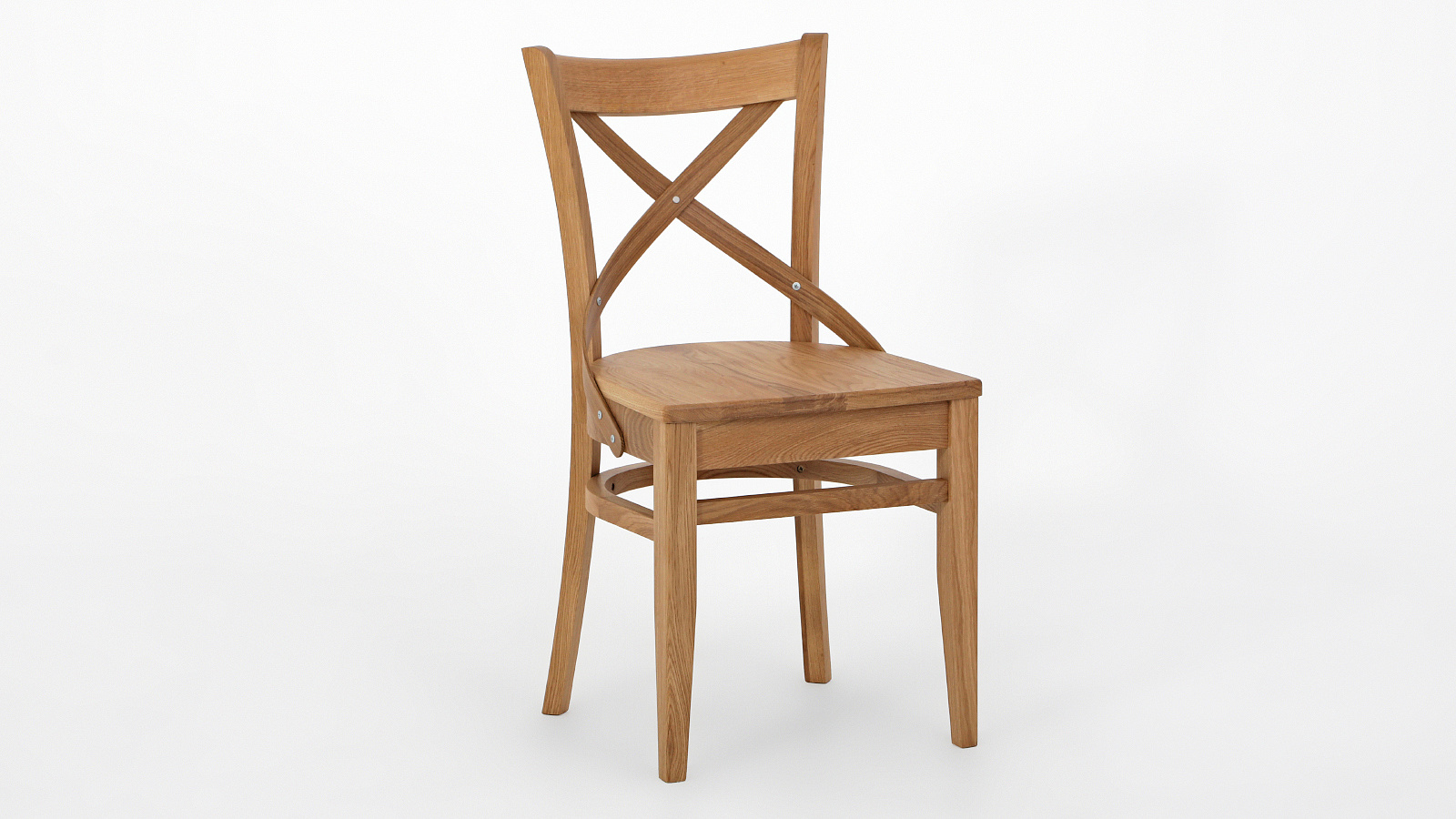 Стул обеденный Соло с жестким сиденьем, натуральный дуб