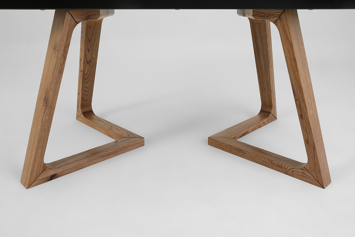 Стол обеденный раздвижной Стелс-М, 160(190/220)*90см, дуб, керамика, металл