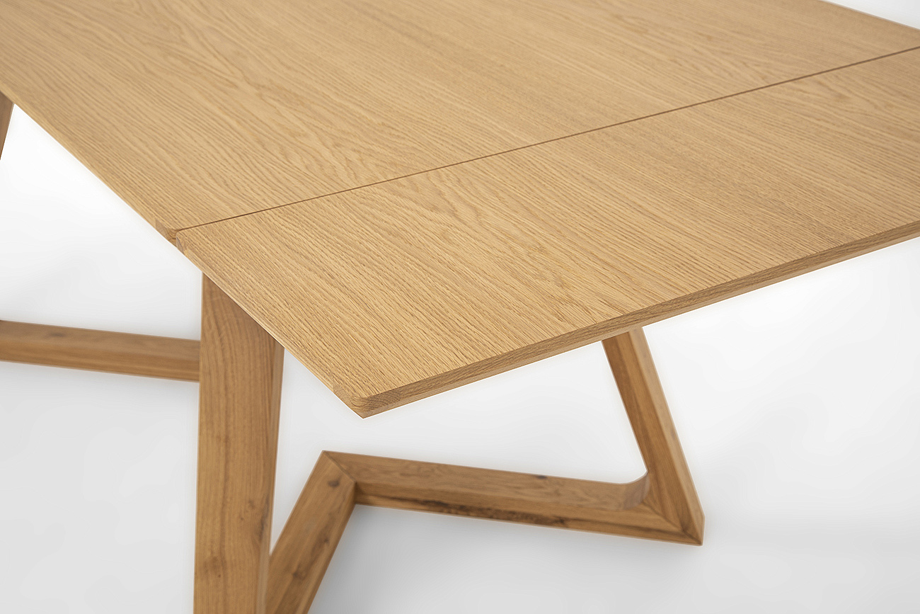 Стол обеденный раздвижной Шарлот, 160(190/220)*90см, дуб, металл