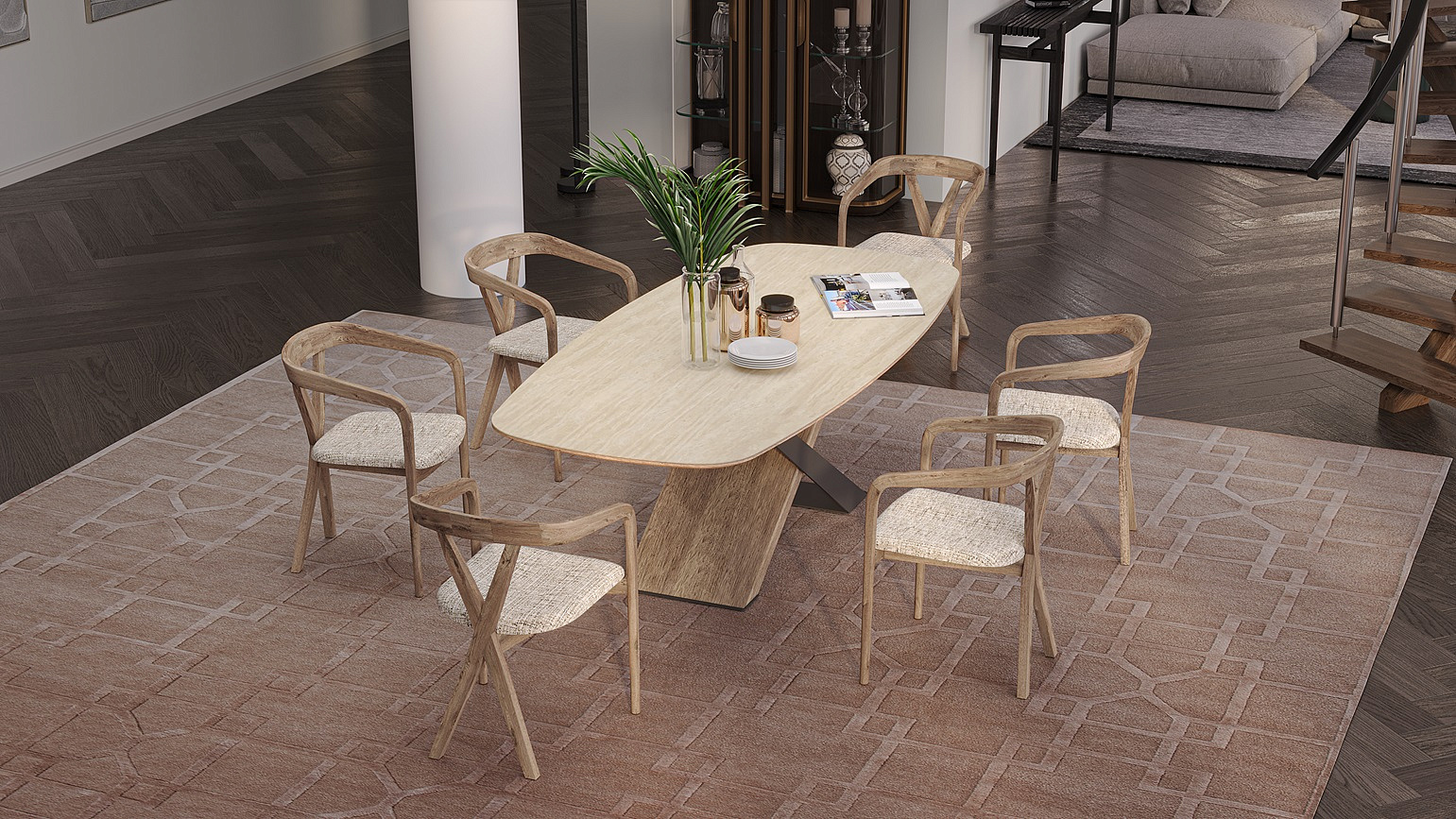 Кресло Остин, натуральный дуб