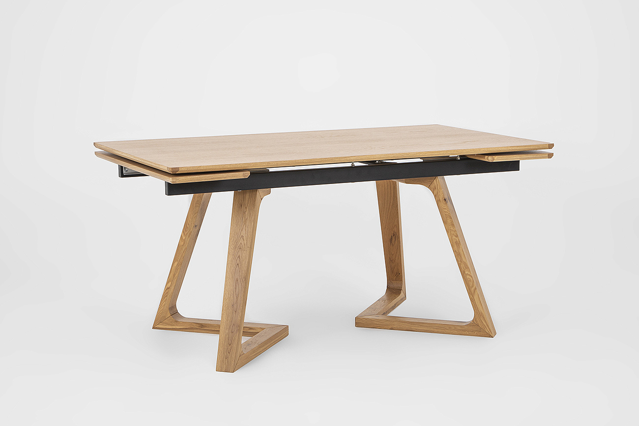 Стол обеденный раздвижной Шарлот, 160(190/220)*90см, дуб, металл