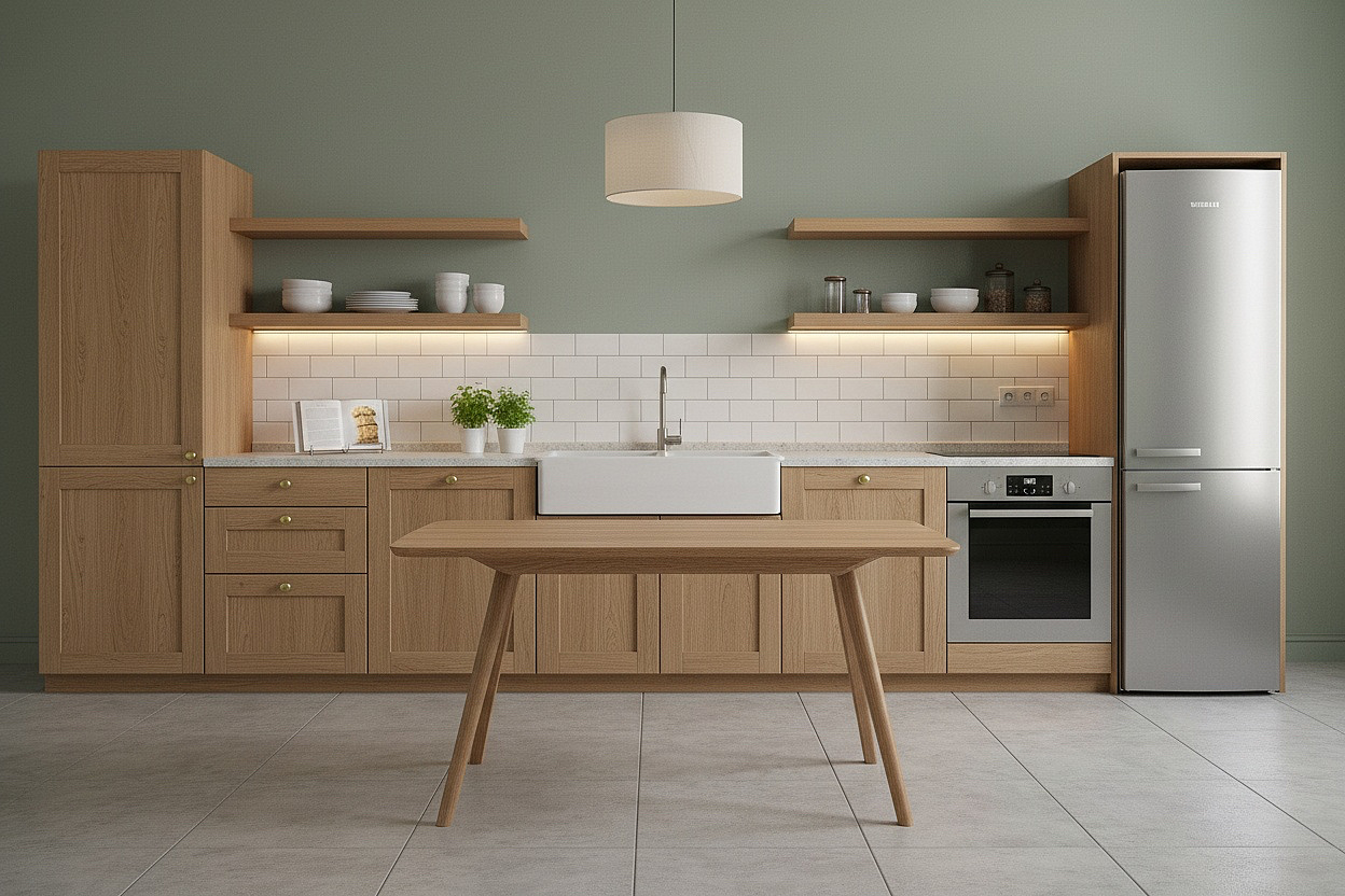 Стол обеденный раздвижной Авеню-М, 120(160)*80см, дуб