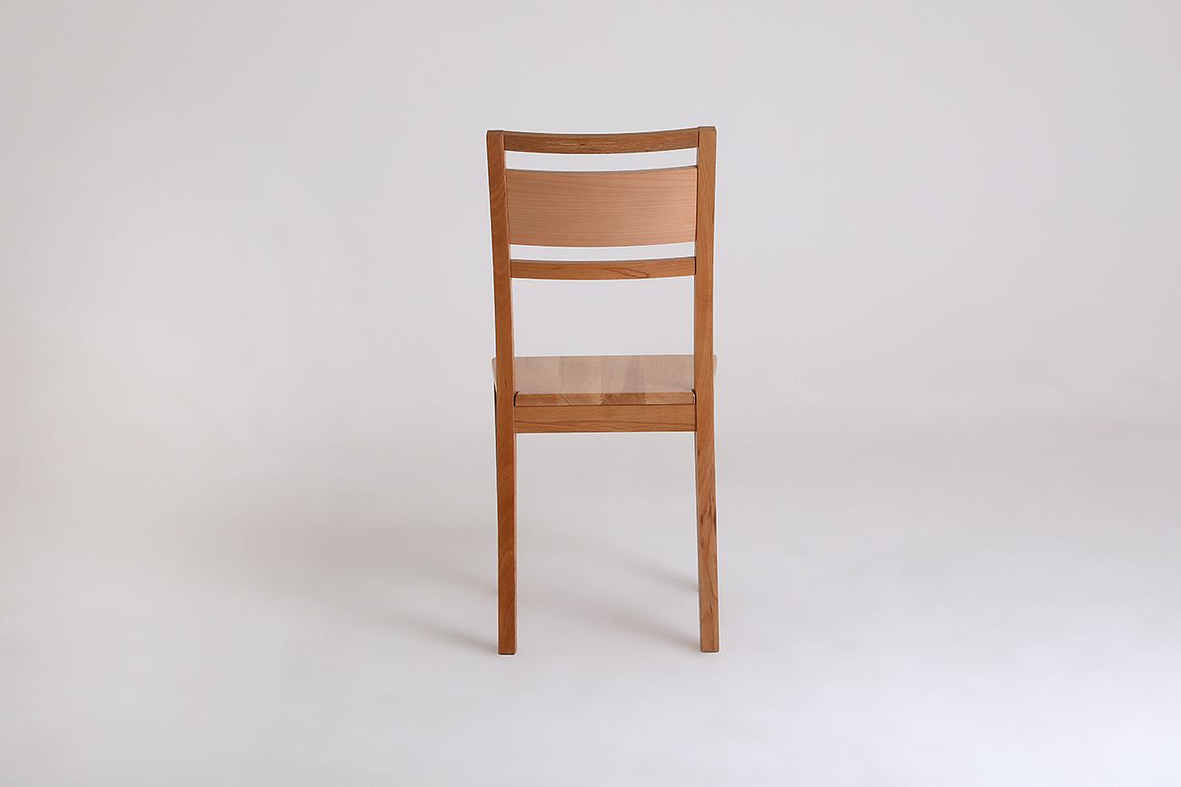 Стул обеденный Стенли с жестким сиденьем, натуральный бук