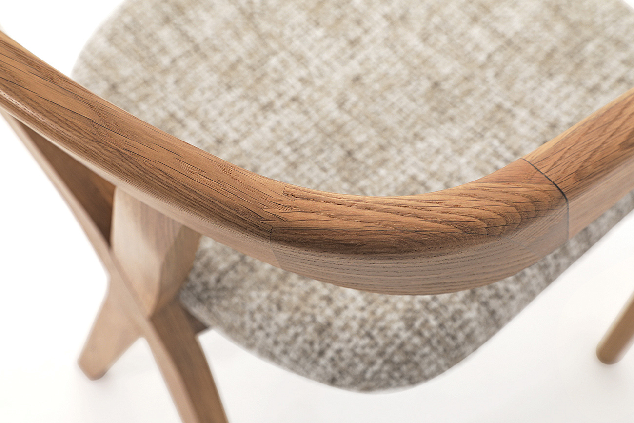 Кресло Остин, натуральный дуб