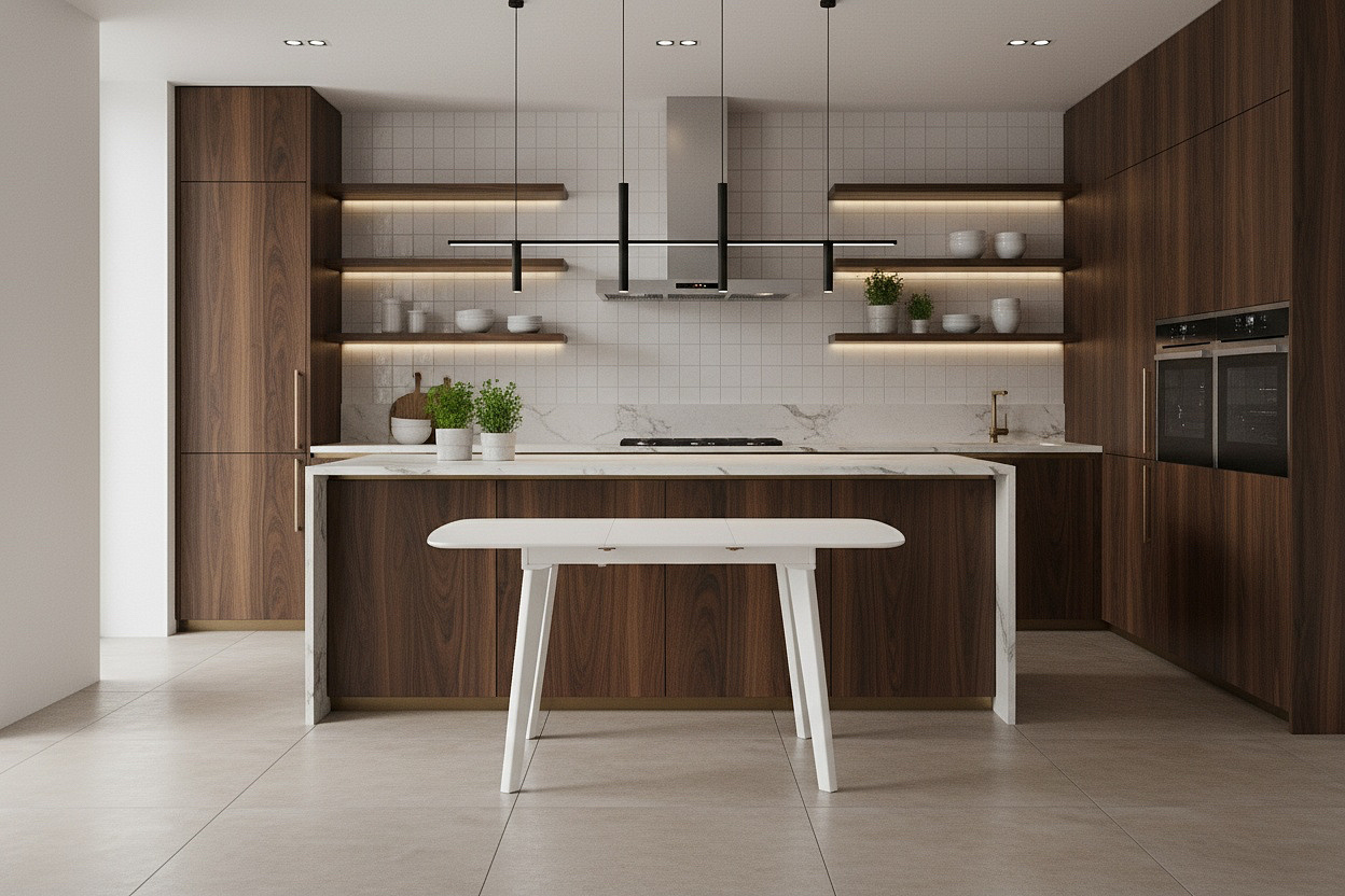 Стол обеденный раздвижной Крит-ОВ, 110(145)*75см, бук