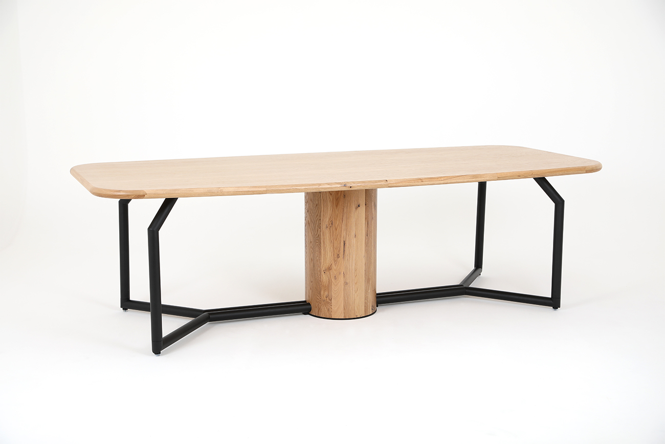 Стол обеденный Тейлор, 260*115см, дуб, металл