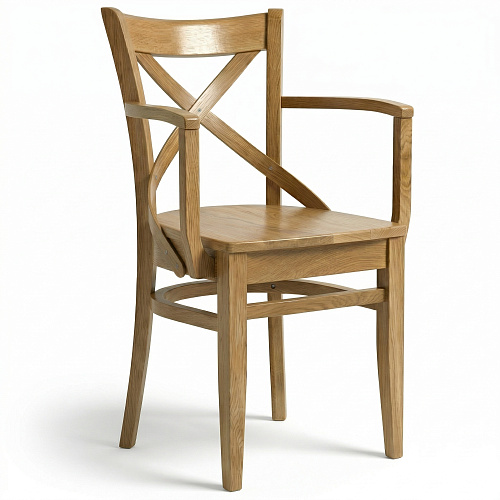 Кресло Соло с жестким сиденьем, натуральный дуб