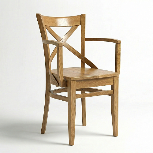 Кресло Соло с жестким сиденьем, натуральный дуб