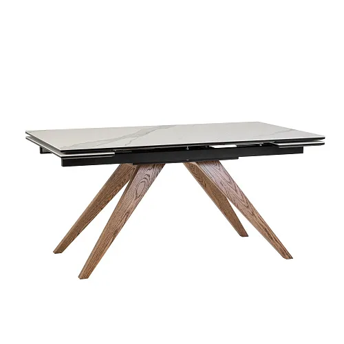 Стол обеденный раздвижной Орландо, 160(190/220)*90см, дуб, керамика, металл