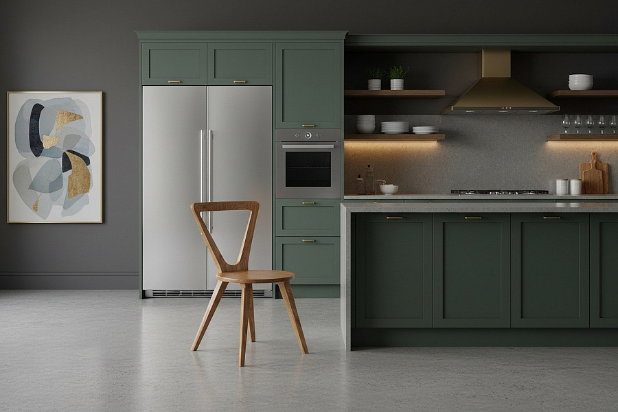 Стул обеденный Вегас с жестким сиденьем, натуральный дуб