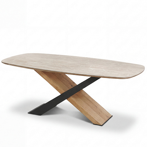 Стол обеденный Остин-Т, 200*110см, дуб, металл