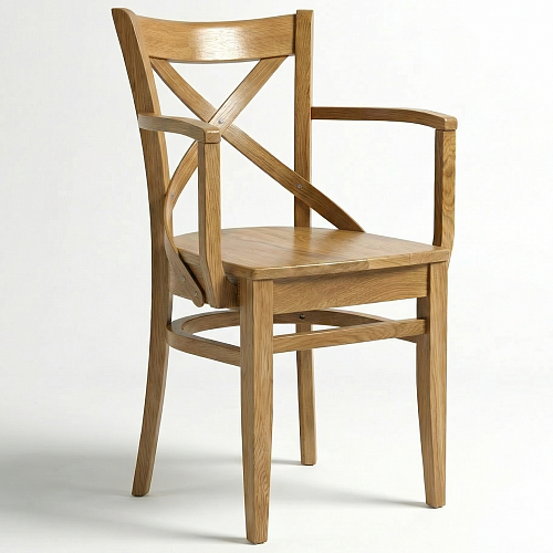 Кресло Соло с жестким сиденьем, натуральный дуб
