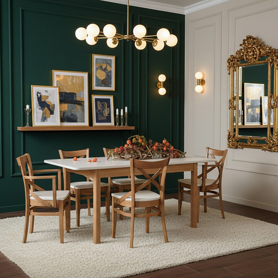 Стол "Оникс", стулья и кресла "Соло"