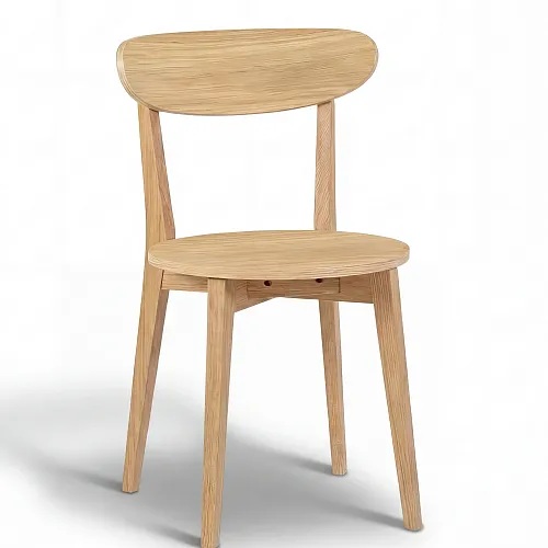 Стул обеденный Дакар с жестким сиденьем, натуральный бук