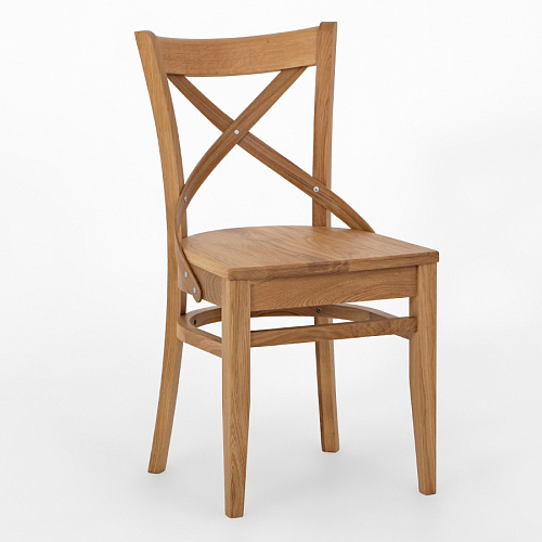 Стул обеденный Соло с жестким сиденьем, натуральный дуб