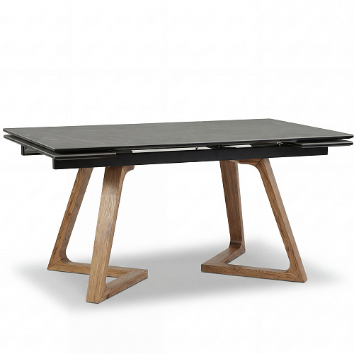 Стол обеденный раздвижной Стелс-М, 160(190/220)*90см, дуб, керамика, металл