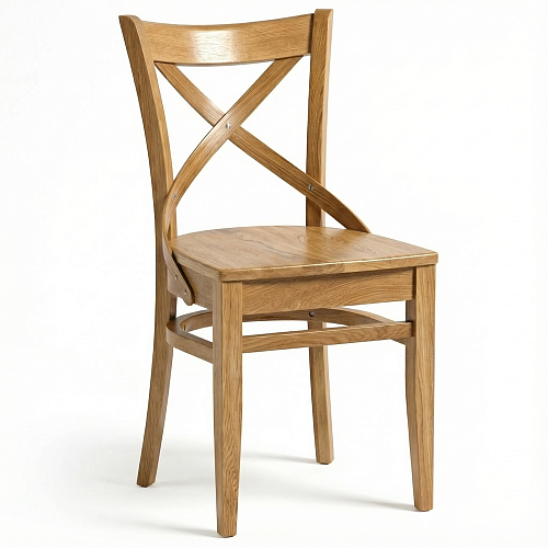 Стул обеденный Соло с жестким сиденьем, натуральный дуб