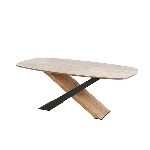 Стол обеденный Остин-Т, 200*110см, дуб, керамика, металл