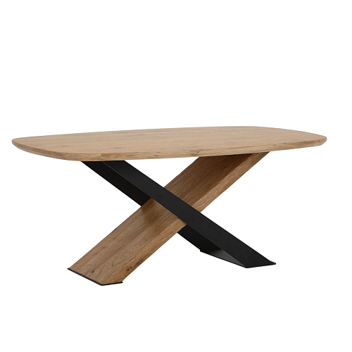 Стол обеденный Остин-М, 180*110см, дуб, керамика, металл