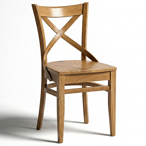 Стул обеденный Соло с жестким сиденьем, натуральный дуб