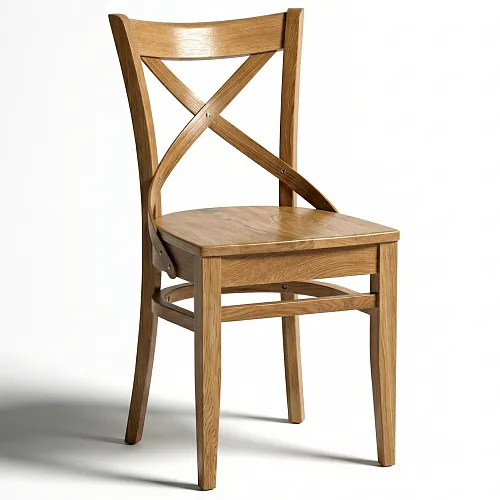 Стул обеденный Соло с жестким сиденьем, натуральный дуб