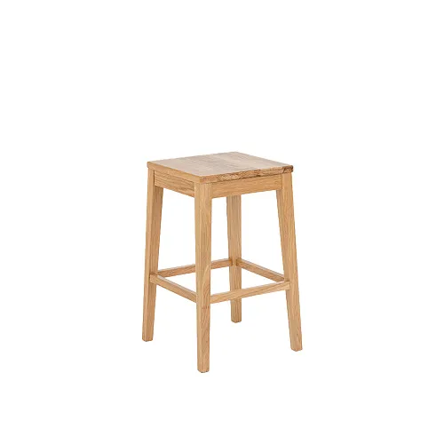 Табурет полубарный Крафт-ПБ с жестким сиденьем, натуральный дуб
